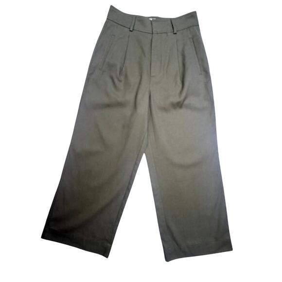 Everlane Olive Wide-Leg Crop Pants Women’s Size 2S Tencel Organic Cotton - Picture 2 of 16